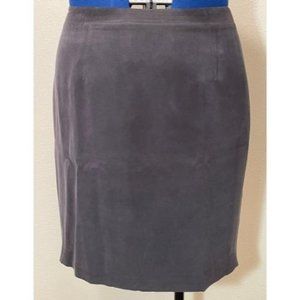Chaus Petite Navy Silk Skirt - Size 14